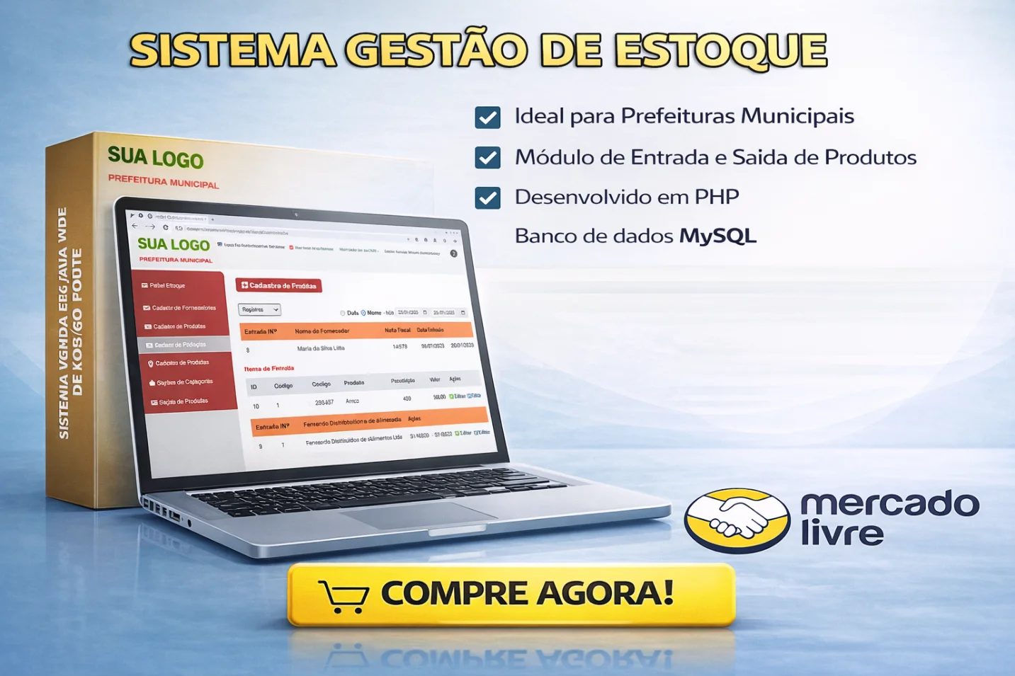 Sistema Gestão Merenda Escolar SYSMERENDA